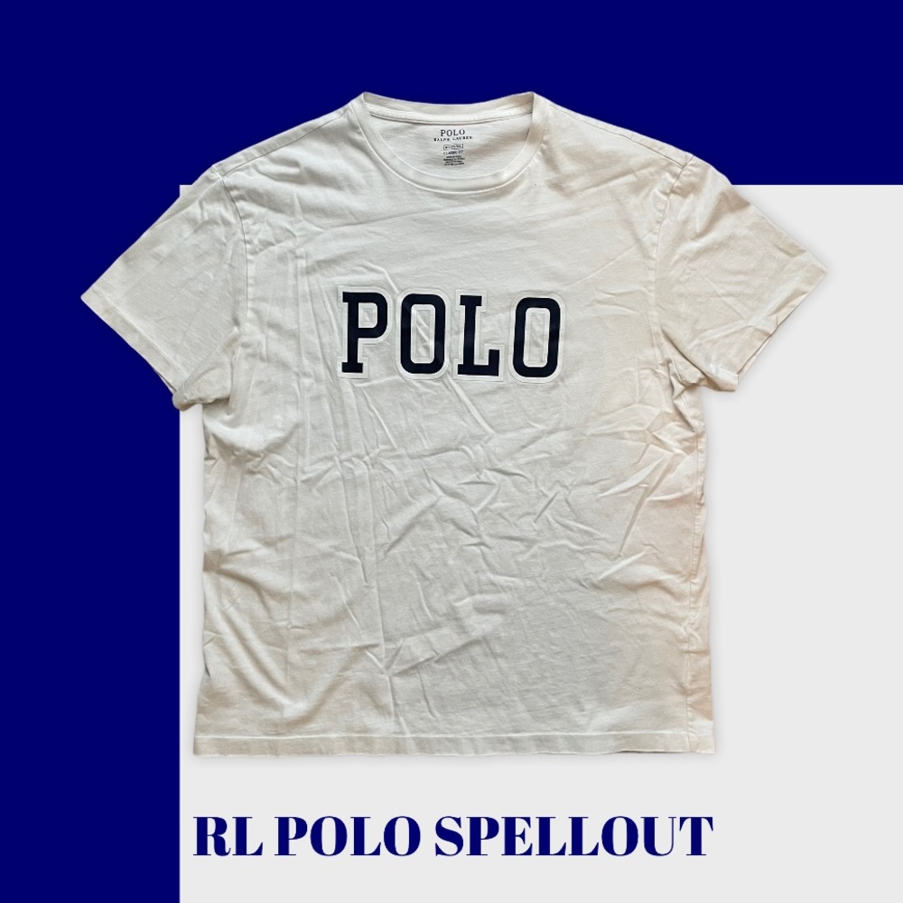 Polo Ralph Lauren White Spell Out Shirt